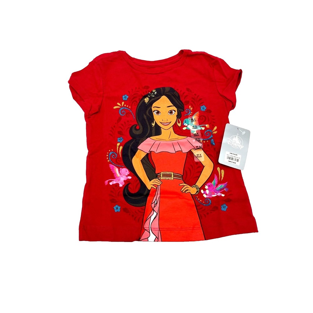 Disney Store Princess Elena Red T-Shirt Size XXS 2/3
